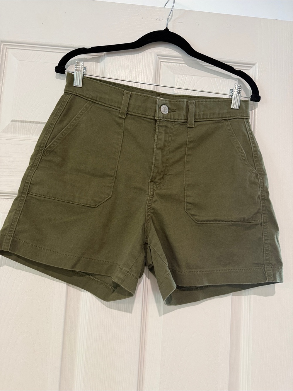 Levi's Olive Utility Bermuda Shorts